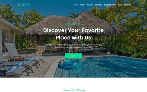 Safar - Tour and Travel Agency WordPress Theme theme free